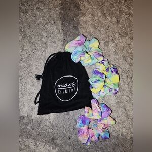 Moana Bikini Hair Scrunchies Set of 3 RARE